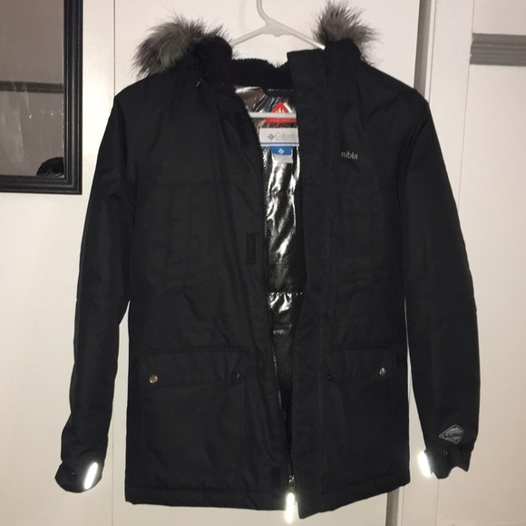 COLUMBIA BLACK WINTER JACKET/COAT - Picture 1 of 3